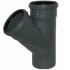Atzars DN 110/110; 90°, PP, pelēks