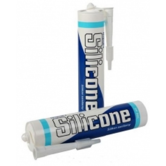 Sanitārais silikons 300ml balts, Unipak