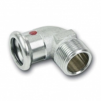 SANHA-Therm cinkota tērauda līkums 90°M 15x1/2"