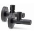 Noslēgvārstu komplekts 1/2x3/8",S53 melns