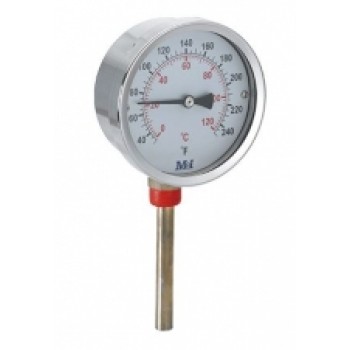 Termometrs D80,0-120°C,1/2",L=100mm, vertikāls