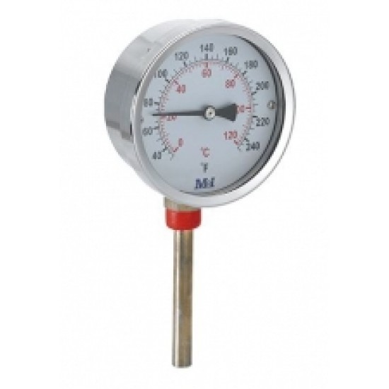 Termometrs D80,0-120°C,1/2",L=50mm, vertikāls