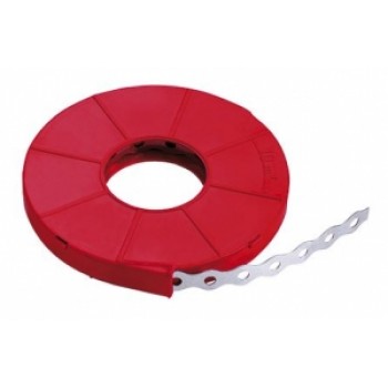 Perforēta lente 26x1mm, cinkots tērauds 10m