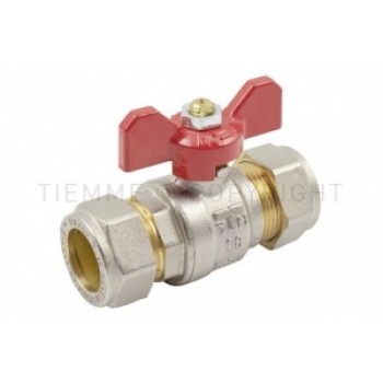 Lodveida ventilis D15 mm, kompresijas pievienojumi