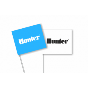 Karodziņš HUNTER, balts/melni burti, W/B