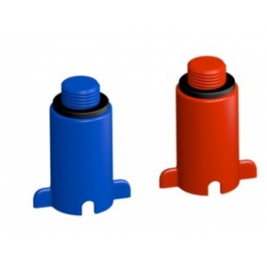Montāžas korķis 1/2", zils, plastmasas vītne