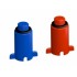 Montāžas korķis 1/2", zils, plastmasas vītne