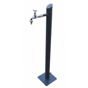 Dārza hidrants, krāsots melns, 1/2" hromēts gala ventilis