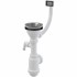Sifons izlietnei A447P-DN50/40 ar NT resti Ø115, štuceri un pārplūdi
