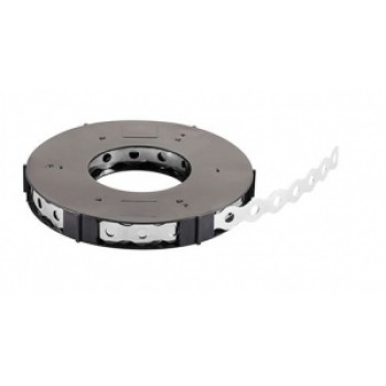 Perforēta lente 17x0.8mm, nerūsējošs tērauds AISI301, 10m