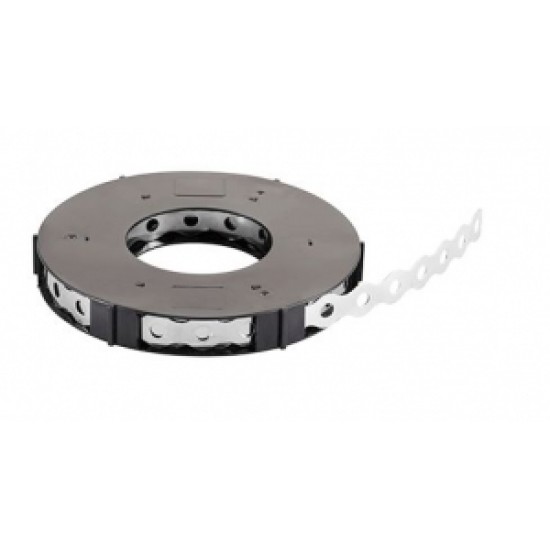 Perforēta lente 17x0.8mm, nerūsējošs tērauds AISI301, 10m
