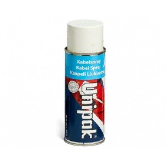Unipak Cable Spray ar 30% silikonu 400ml, aerosols kabeļu vilkšanai