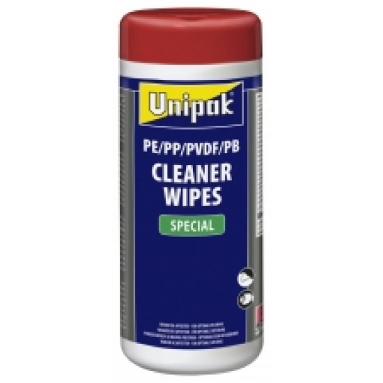 Unipak tīrīšanas salvetes PE/PP/PVDF/PB caurulēm (100gb)