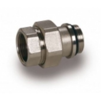 Saskrūve taisna 1"MF niķelēta ar O-ring blīvi, RD483