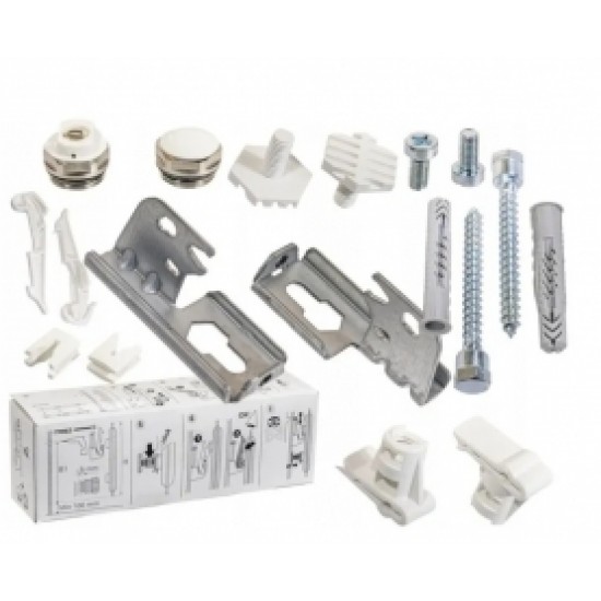 Pievienojumu komplekts radiatoram (2 stiprin.,atgais,korķis) 6584