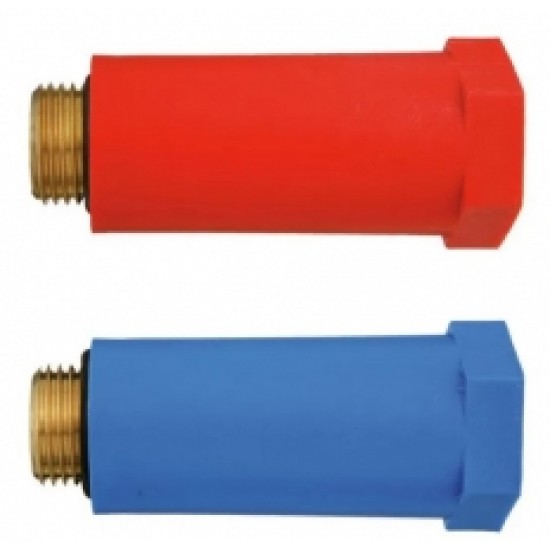 Montāžas korķis 1/2", sarkans, misiņa vītne