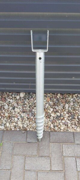 Skrūvpālis U veida 100x1200x2,0mm HDG