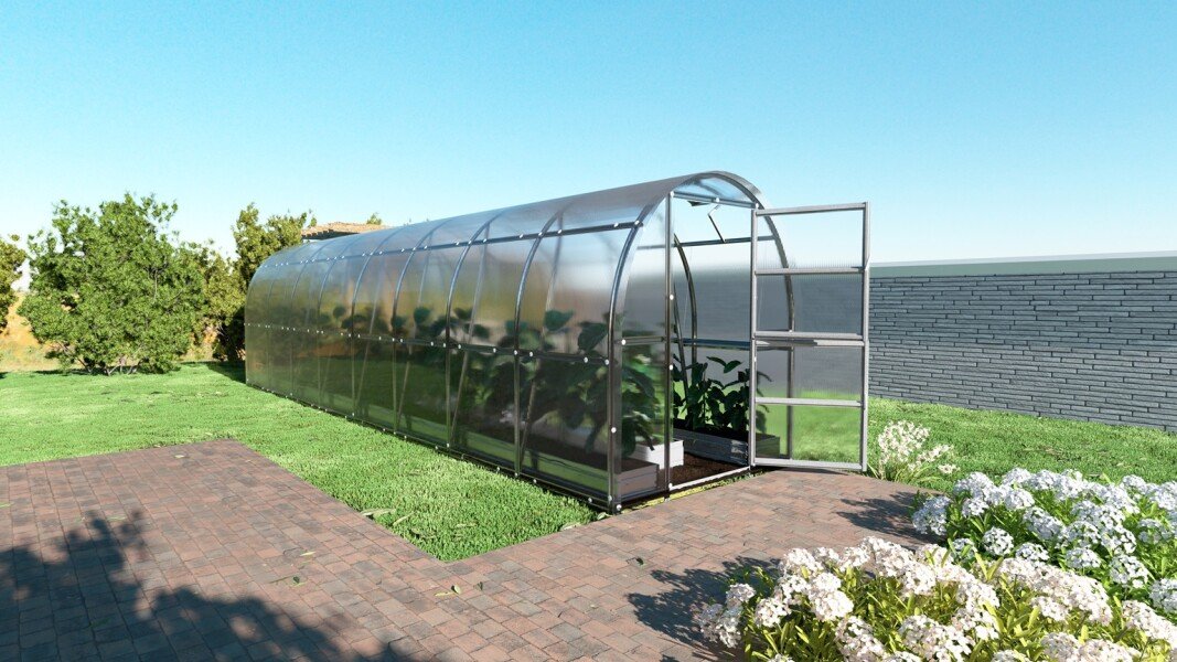 Siltumnīca KLASIKA SLIM 2x8m (16m2) ar