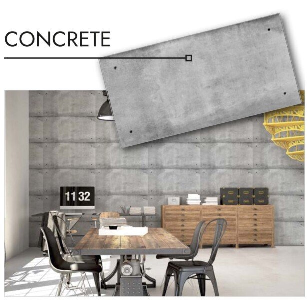 Dekoratīvais sienas apdares panelis CONCRETE 500x1000mm