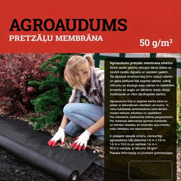 Agroplēve 50 g/m², melna 1,6