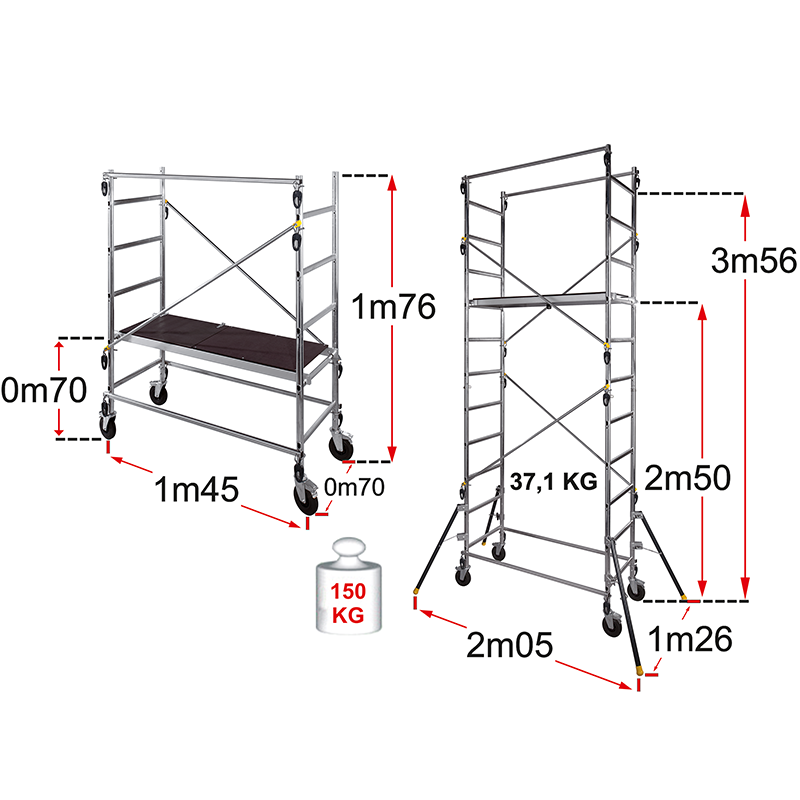 Tornis QUAD UP EVOLUTION H darba