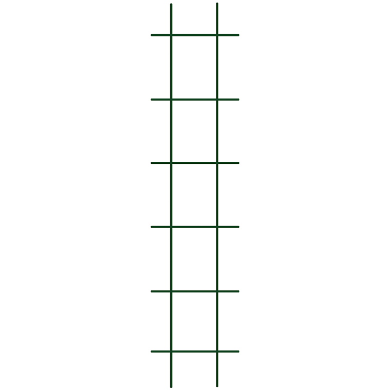 Augu režģis RAL6005 zaļš H145cm; W40cm