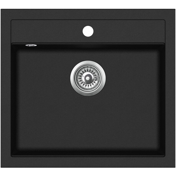 Granīta izlietne 565x510 Black