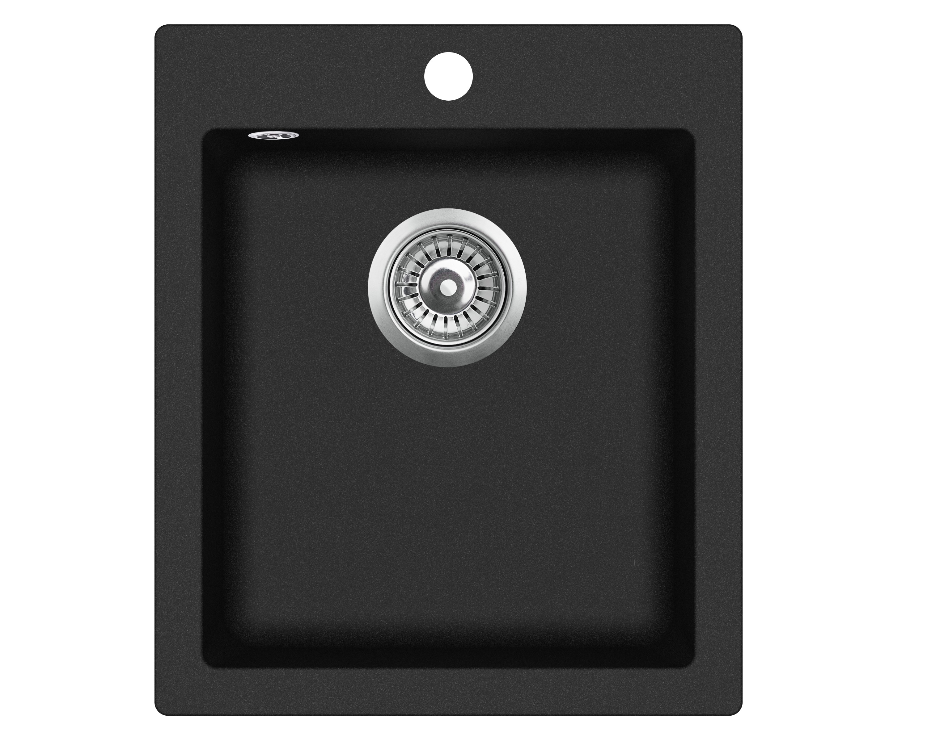 Granīta izlietne 425x500 BLACK METALLIC