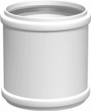 Dubultuzmava DN 50, PP, balta