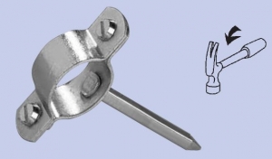 Metāla cauruļu stiprinājums 1/2" 21,3mm