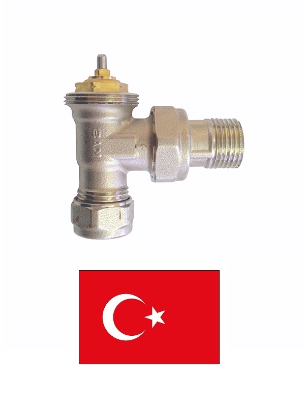 Termost.leņķa ventilis PEX 1314014, 1/2