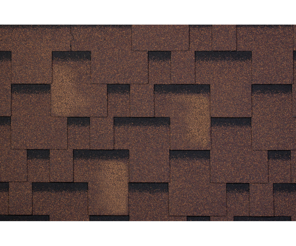 Bitumena dakstiņi STANDARD FORCE HEXAGONAL, Brūns