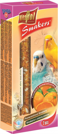 STANDARD Smakers orange for budgie 2pcs
