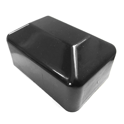 Cepurīte taisnstūrprofila stabam RAL9005 melns 40*60mm