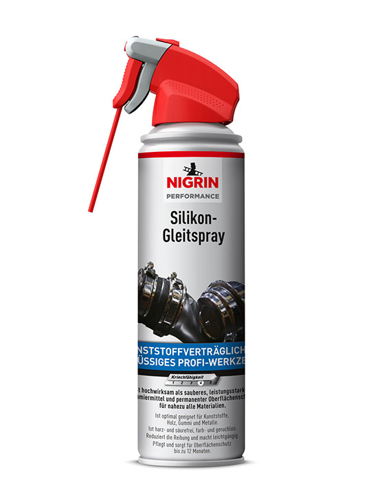 NIGRIN augstas veiktspējas silikona smērvielas aerosols