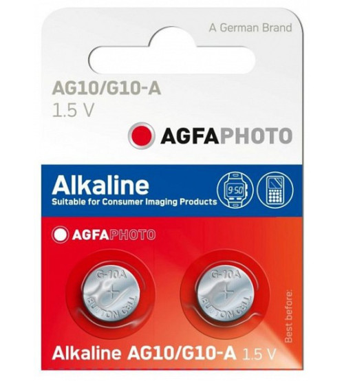 Baterijas AGFA AG10 B10 Kods APAG10B10