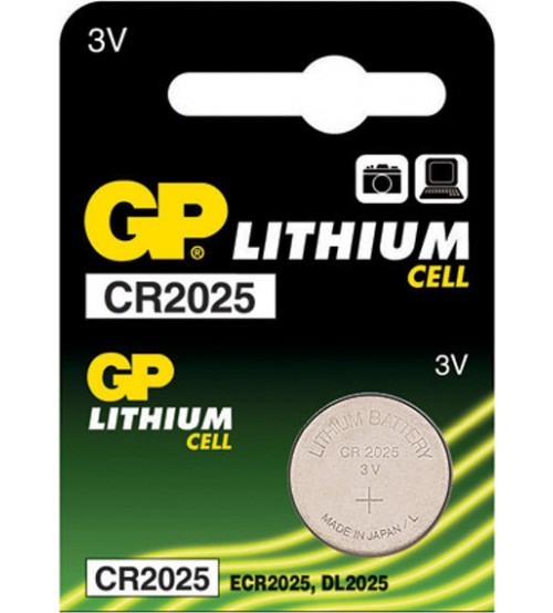 Baterijas GP CR2025 Lithium 3V Kods
