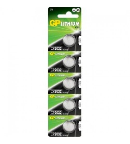 Baterijas GP CR2032 3V Kods CR2032-G5