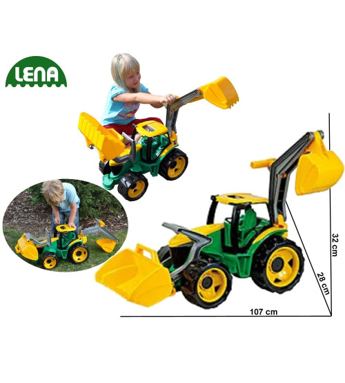 Traktors LENA MAXI ar kausu un