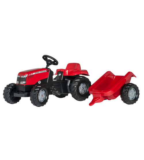 Bērnu traktors ar pedāļiem ar piekabi