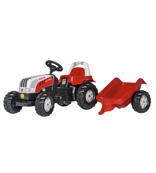 Traktors ar pedāļiem un piekabi Rolly