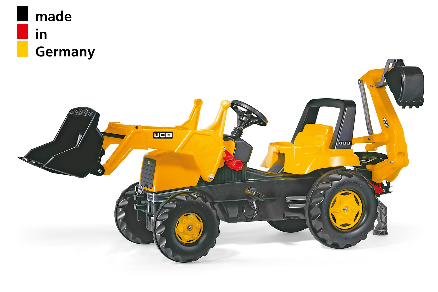 RollyJunior JCB pedāļu traktors 3–8 gadi
