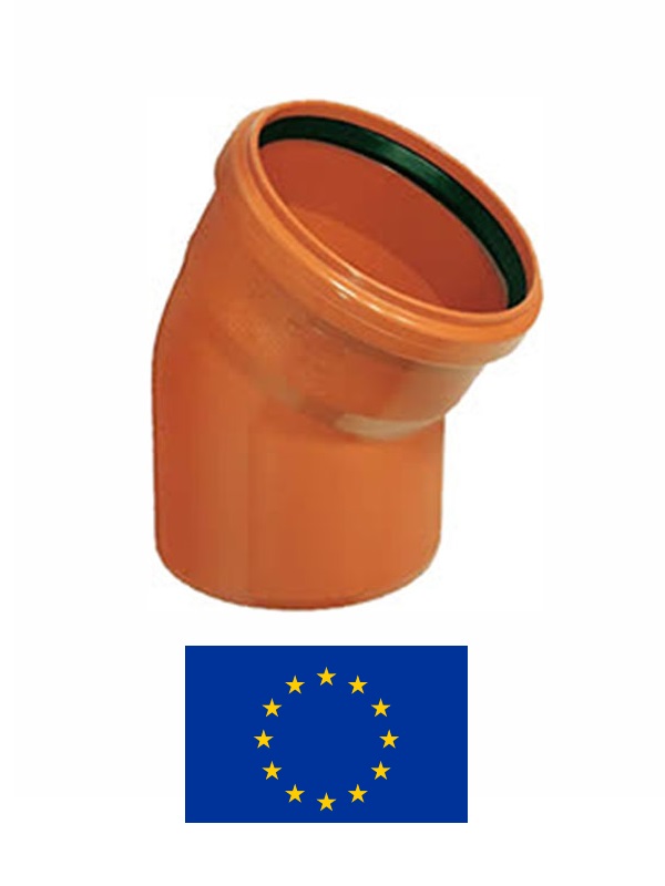 Ārdarbu līkums PVC DN160/30^ 851, 160/30^