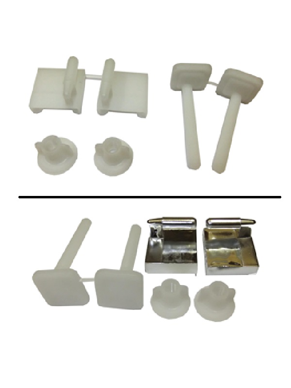 Stiprinājumi WC vākam 250/A (Plastmasa), BALTS