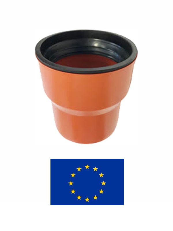 Pāreja uz čugunu ar gumiju DN110