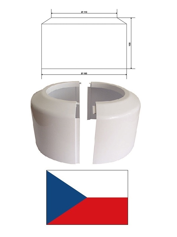 WC rozete DN100 KR10000, augstā, DN100