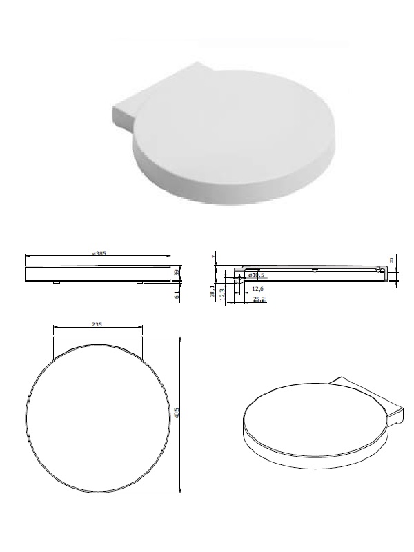 WC kompaktpoda vāks 212110,balts, REFLEX