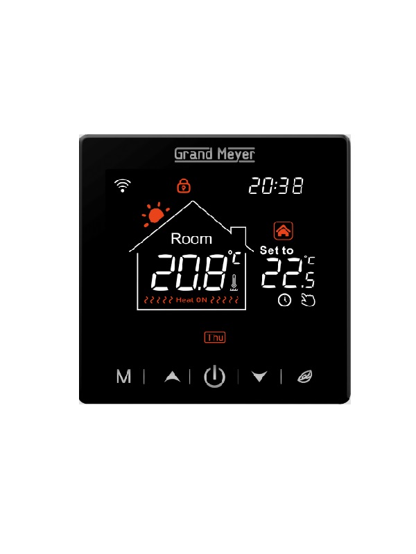 Termoregulators grīdas,melns SN-20 Wi-Fi, SN-20