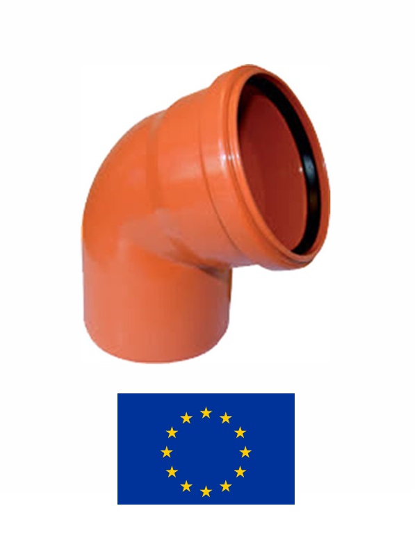 Ārdarbu līkums PVC DN160/67^ 851, 160/67^