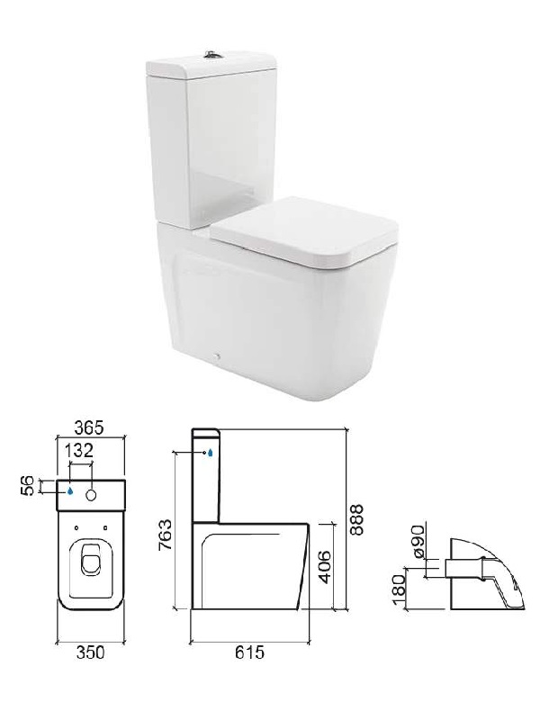 WC kompaktpods ar SC vāku 127024004
